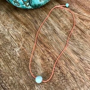 Amazonite Boho Bead and String Necklace